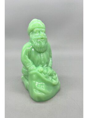 Kneeling Santa Jadeite By Mosser Jadeite Jade Green